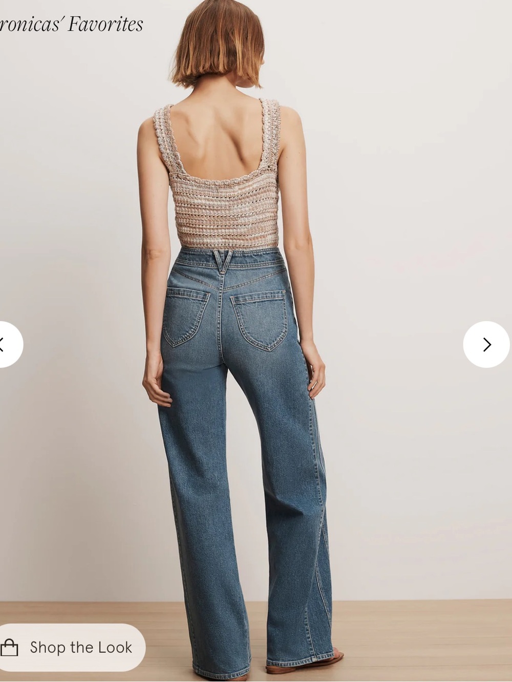 Veronica Beard Taylor Godet Wide-Leg Jeans - Picture 10 of 13